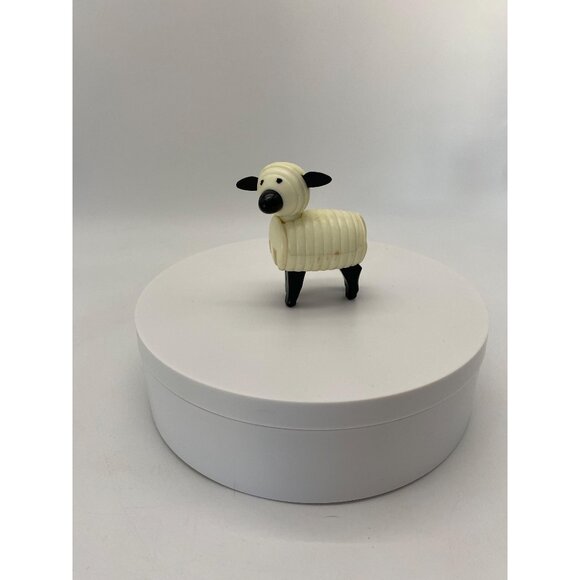 Vintage 70s Fisher-Price Play Family Farm Animal White Sheep Toy - Picture 1 of 8
